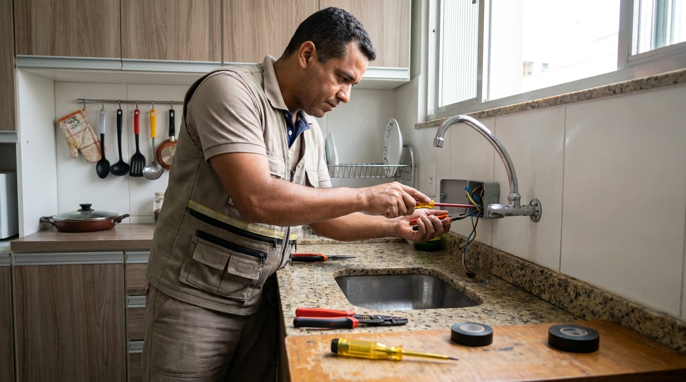 Instalação em Cozinha ou Área Gourmet em Criciúma‑SC