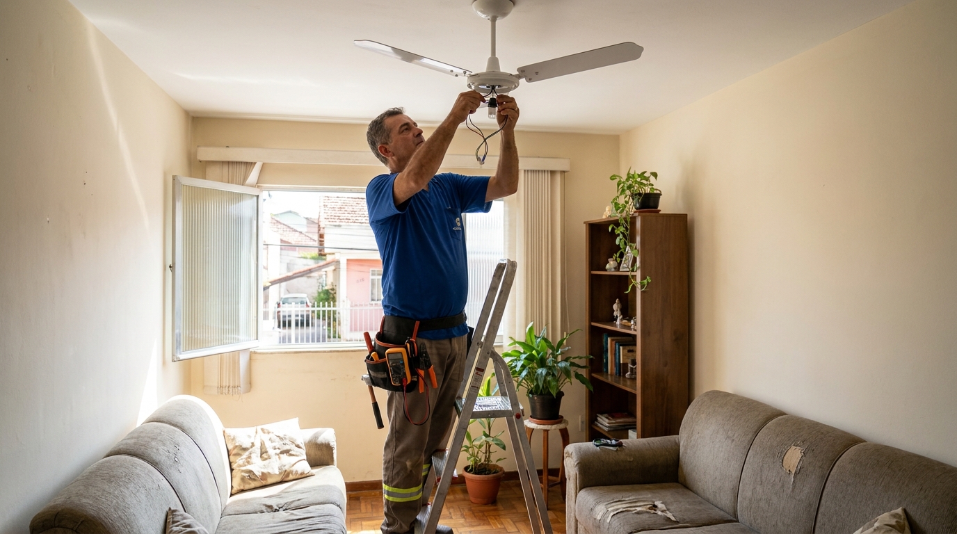 Montagem de Ventilador em Criciúma‑SC